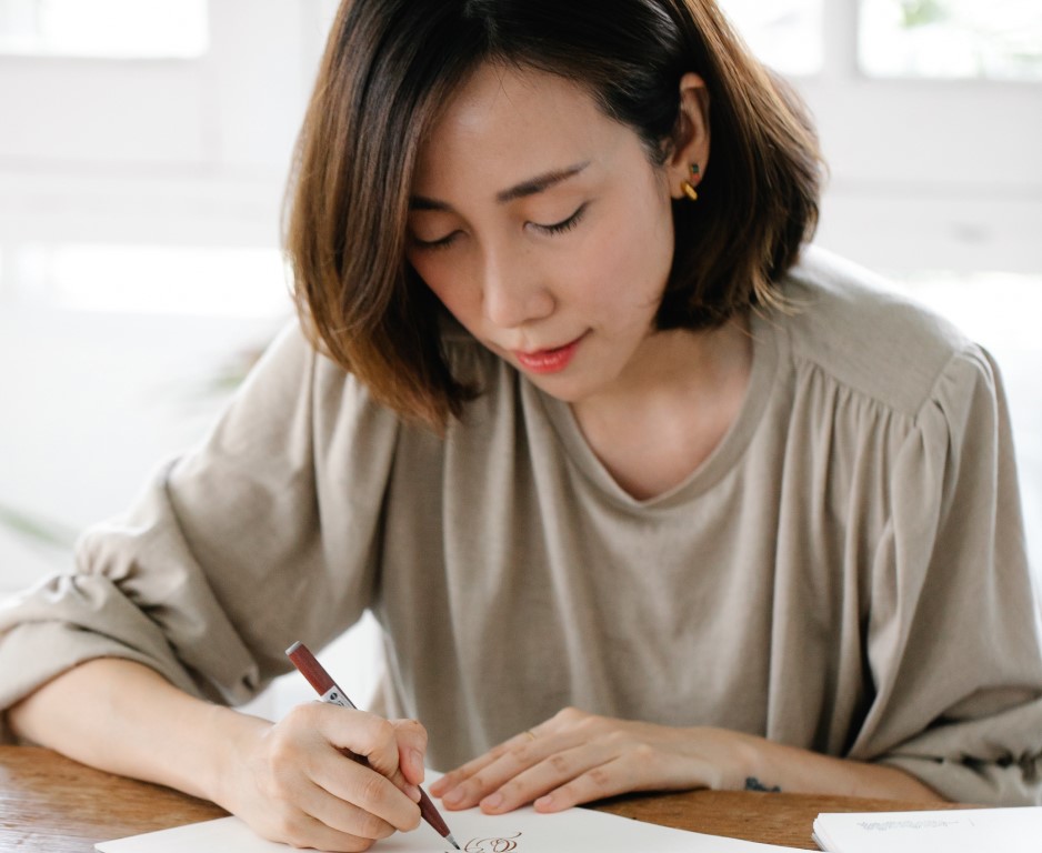 A mom writing a love letter to her child