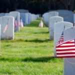 Flags in Cemetery