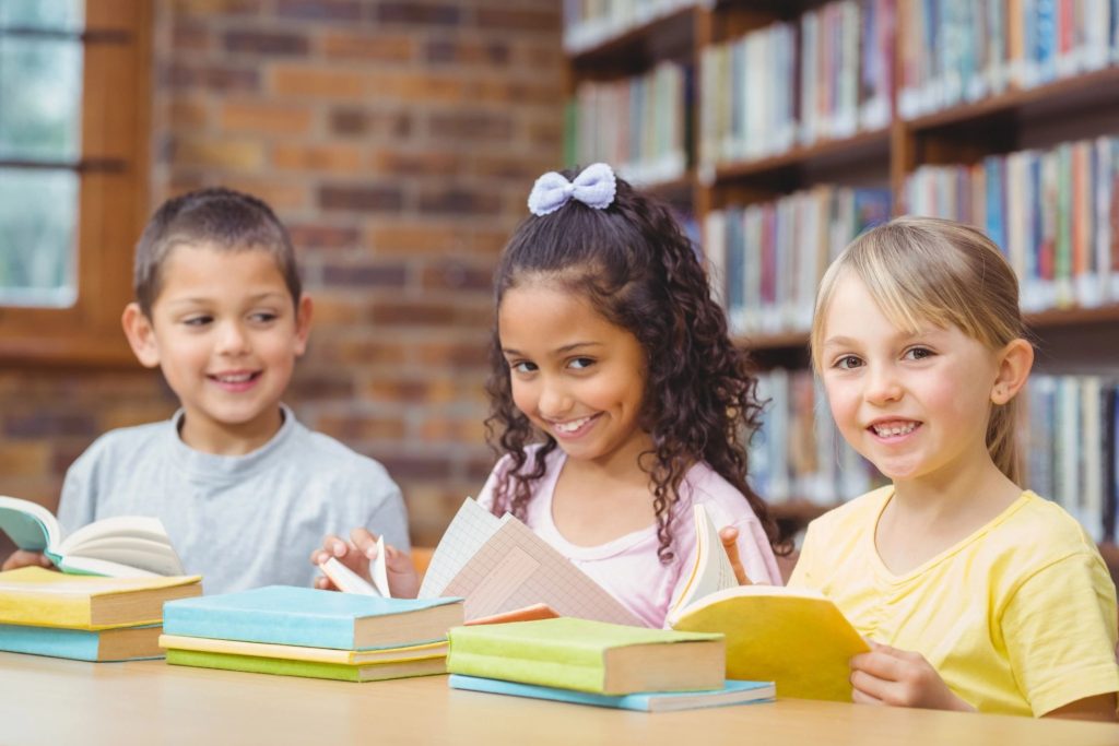 kids at school having fun